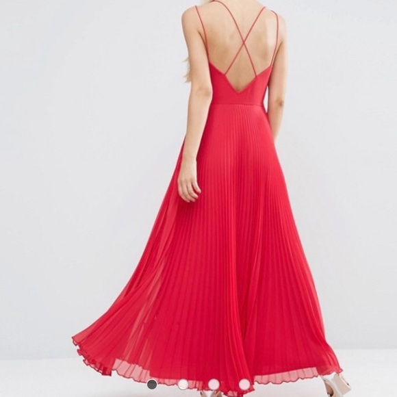 ASOS Dresses & Skirts - ASOS Strappy Maxi Dress with Pleated Skirt